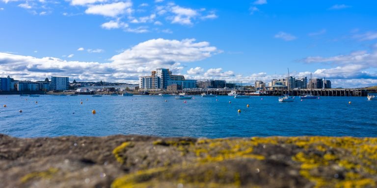 Granton harbour - Breakwater view